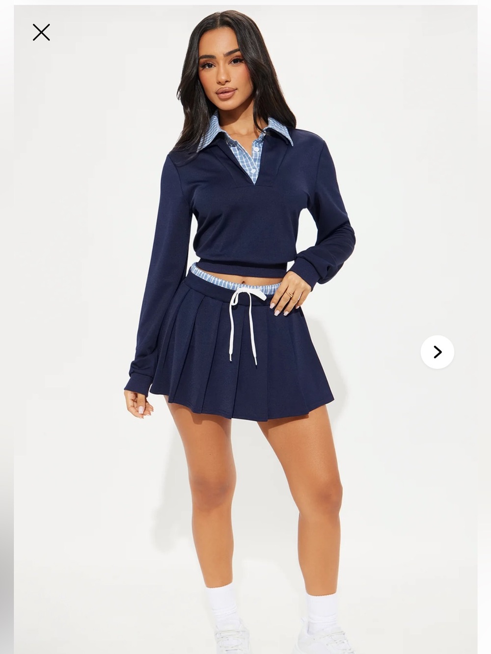 Pleated Skirt Set
